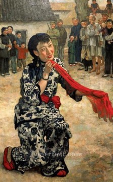 Xu Beihong Ju Peon Painting - put down your whip Xu Beihong in oil